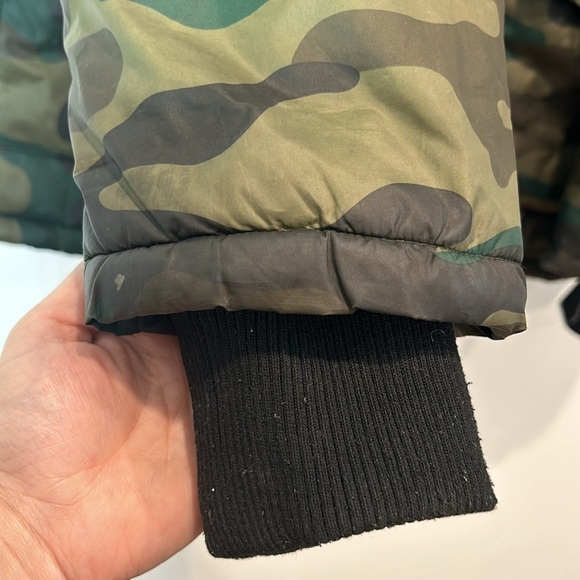 Forever 21 plus size camo green zip snap winter puffer coat jacket women’s 2X - Picture 7 of 12